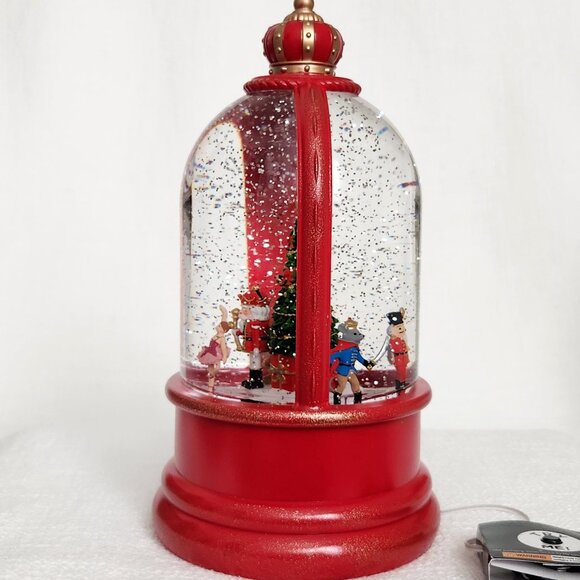Nutcracker Ballet Christmas LED Light Up Glitter Water Lantern Snow Globe - New - Picture 3 of 10